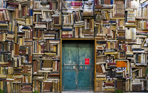Book-covered walls