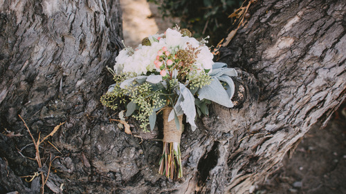 Bouquet in a tree