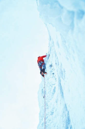 Bridal Veil Falls gheaţă alpinist