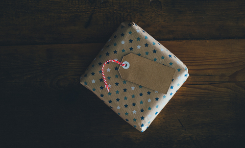 Brown paper gift