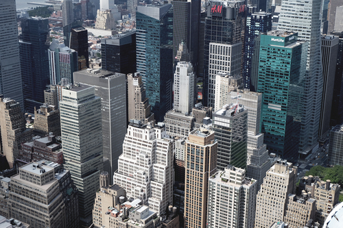 Luchtfoto van de Big Apple