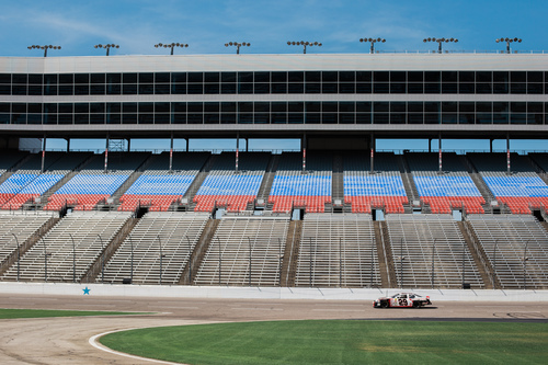 Stadium with race car