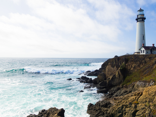 Lighthouse on a cliff