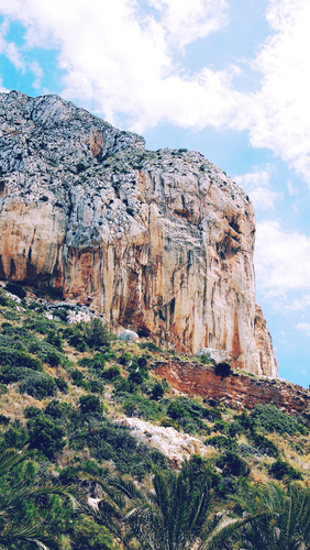 Cliffs in Calp, Spain