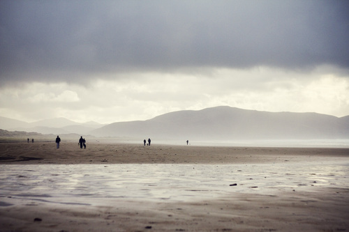 Bad weather at the beach