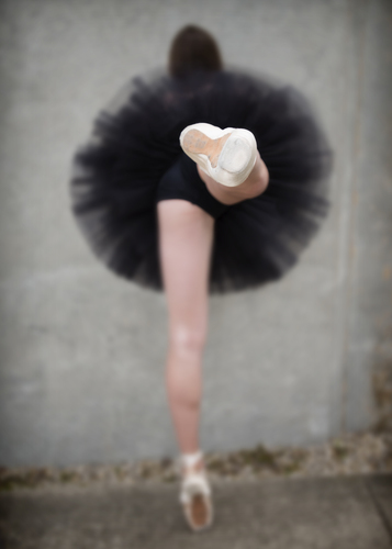 Ballerina utövar