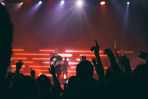 Audience and musicians