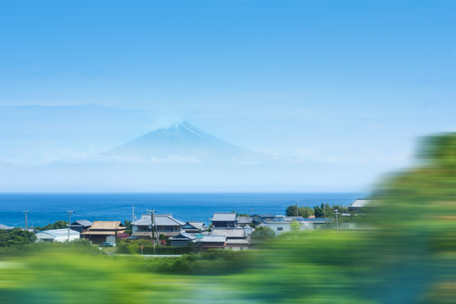 Village near Mount Fuji