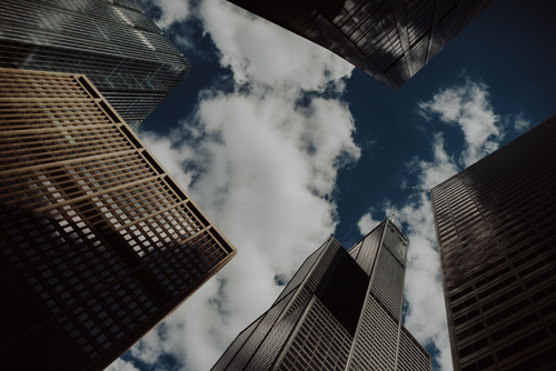 Wolkenkrabbers van Sky en Chicago