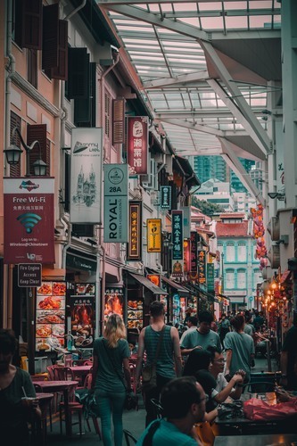 Piața de stradă din Chinatown