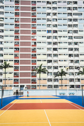 Obytná budova v Hongkongu