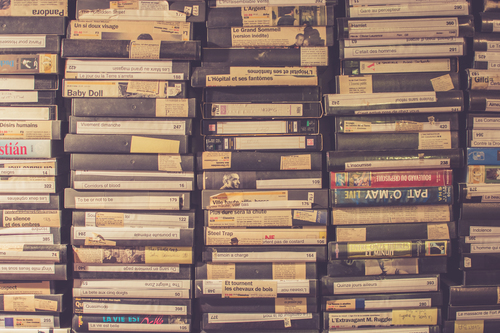 Old novels in a stack