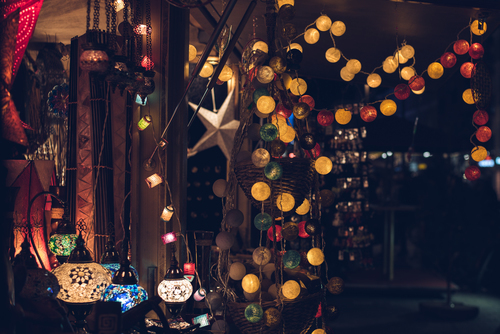 Christmas lights and lamps