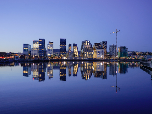 Buildings and their reflection