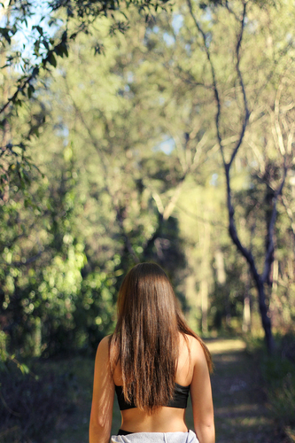 Brunette from behind