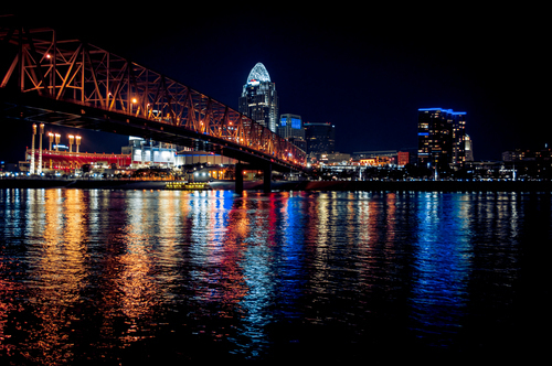 Cincinnati od řeky