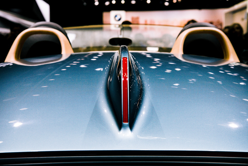 Close-up klassieke auto