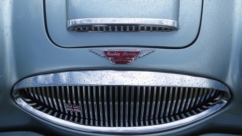 Close-up of Austin-Haley front grille