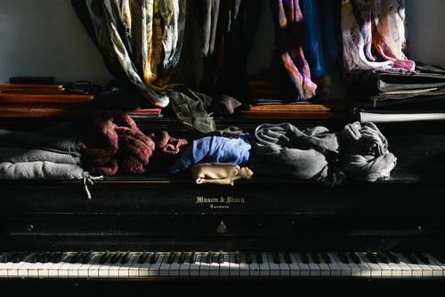 Clothes on the keys