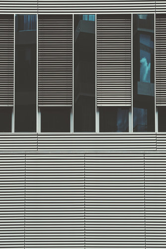 Stripy building facade
