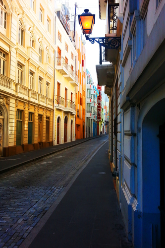 Colorful alleyway