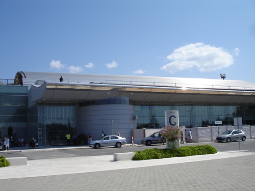 Airport terminal building