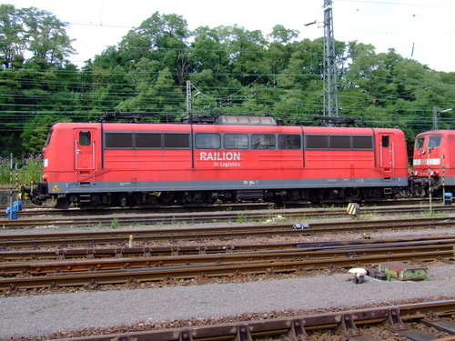 Elektrische locomotief door Railion Logistics