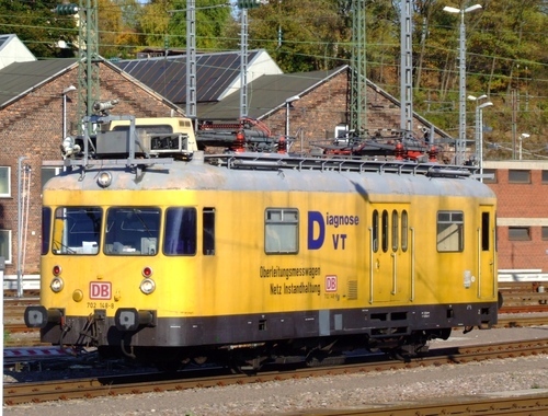 Vehicul de lucrări Deutsche Bahn feroviar