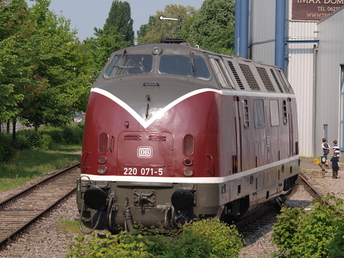 Diesel locomotive at Speyer museum
