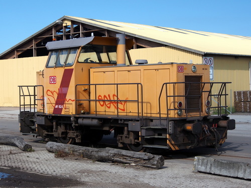 Deutsche Bahn žlutá lokomotiva