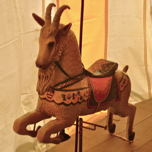 Vintage carousel goat