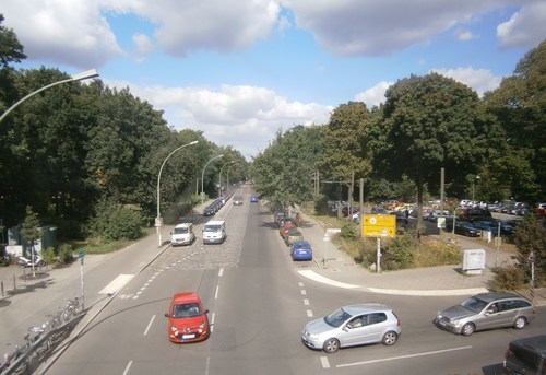 Křižovatka v Berlíně