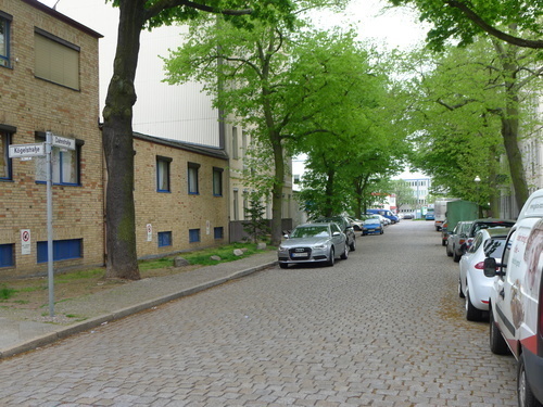 Straat in Berlijn, Duitsland