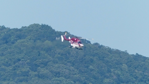 Voando de helicóptero