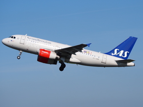 Scandinavian airlines cestující letadla