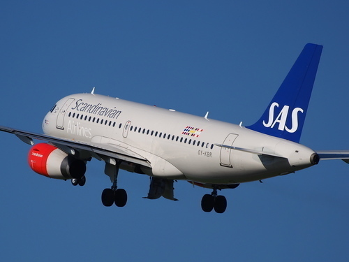 Airbus společnosti Scandinavian airlines