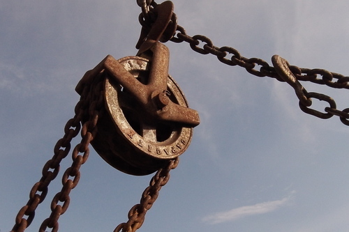 Pulley and chain