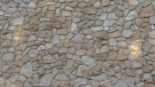 Tapınak taş duvar