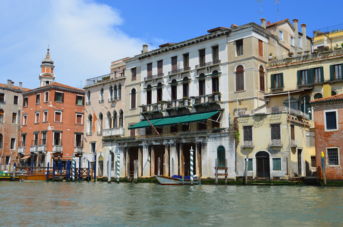 Visa från Canal Grande Venedig