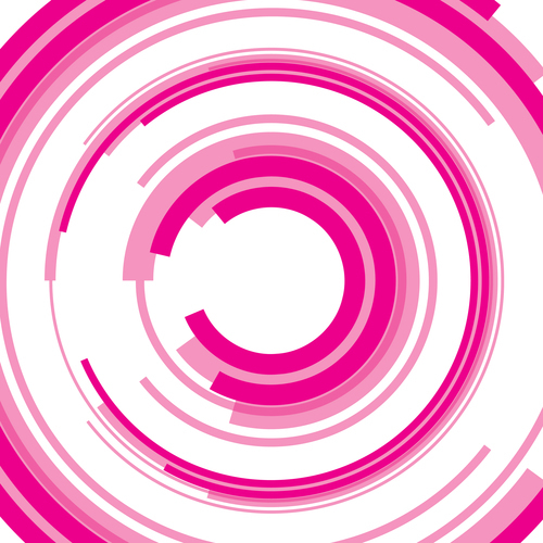 Demi-cercles abstrait fond rose