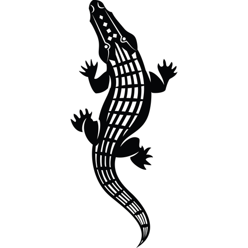 Silhouette de alligator