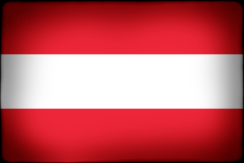 Bandera de Austria con marco negro