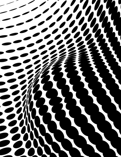 Wavy halftone pattern graphics