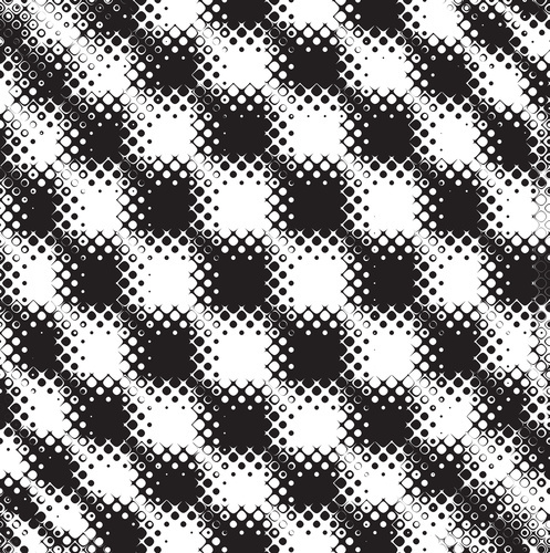 Checkered dotted pattern