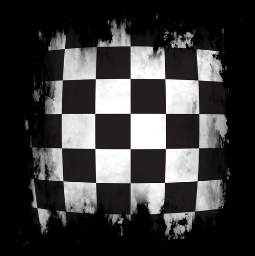 Checkered background with black frame