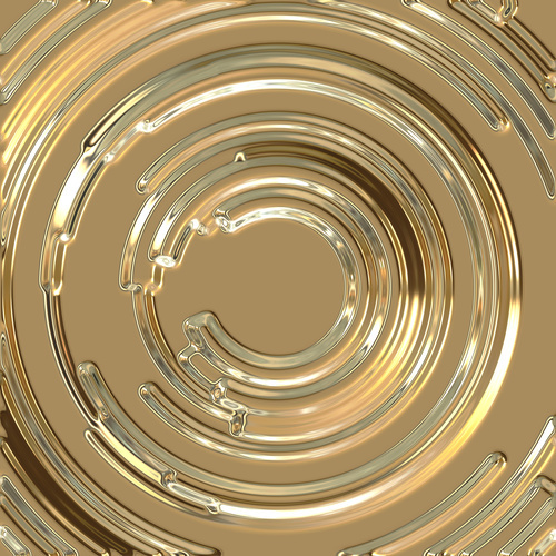Abstract circles metal effect