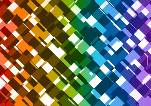 Patrón abstracto de azulejos de colores