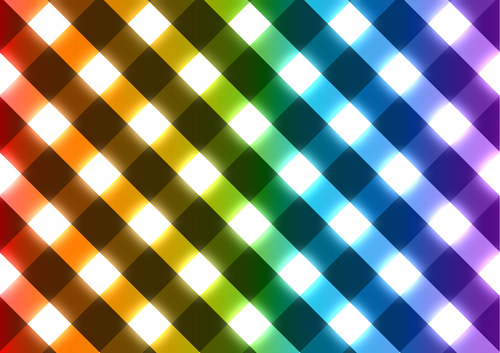Glowing effects checkered pattern