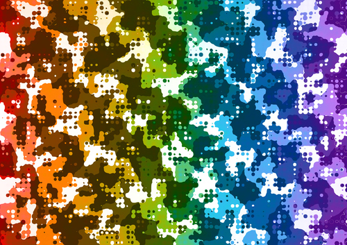 Gráficos de colores patrón punteado