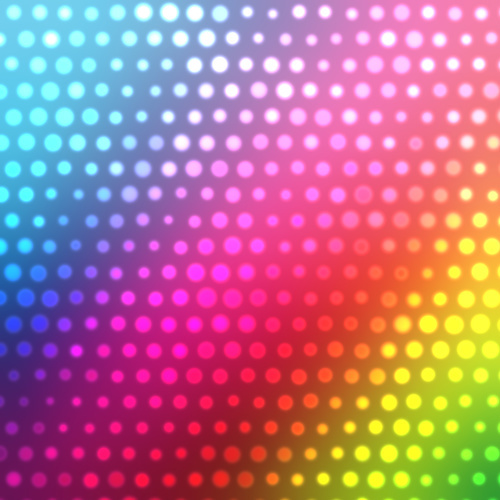 Halftone pattern rainbow background